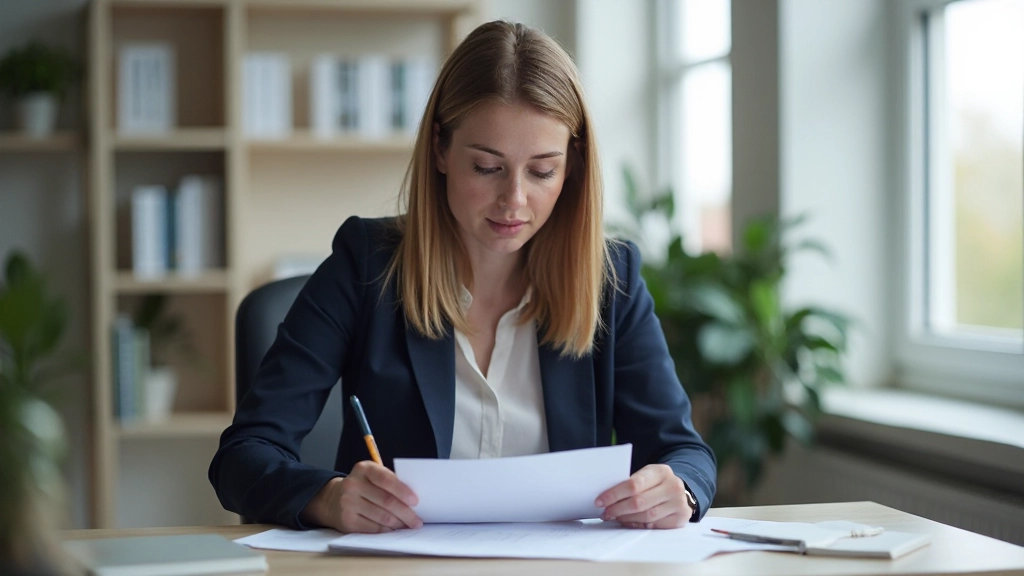 Professioneel bureau met doelstellingsplanner en inspirerend citaat in zonnig kantooromgeving